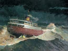 Edmund Fitzgerald in Storm