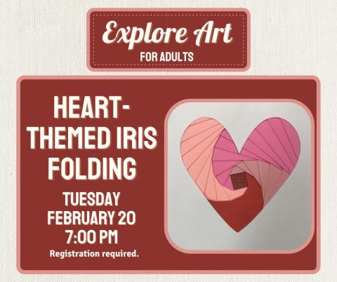 An image showing a paper-folded heart along with the details of the program.