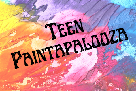 Teen Paintapalooza with paint color background