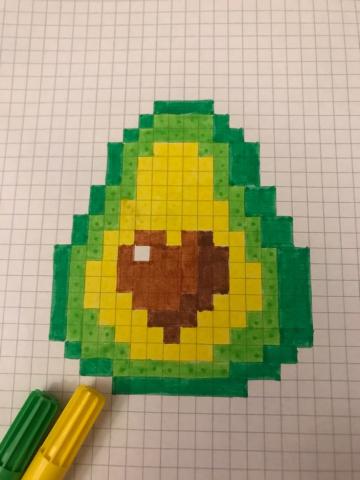 avocado pixel art