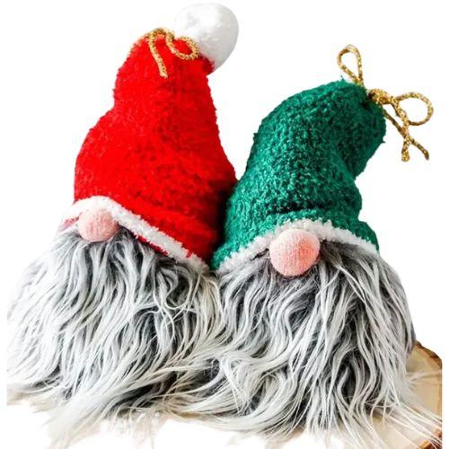 Two small gnomes made from socks.