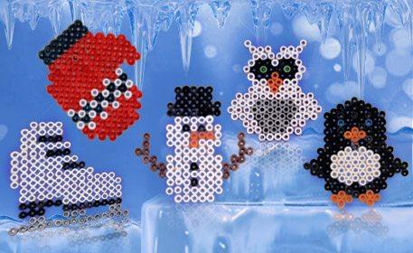 Winter Perler bead designs