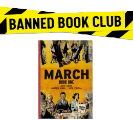 Banned Book Club Logo with Book