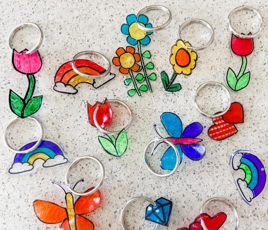 shrinky dink key chains